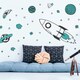 image 2 of Rocket and Stars Wall Stickers