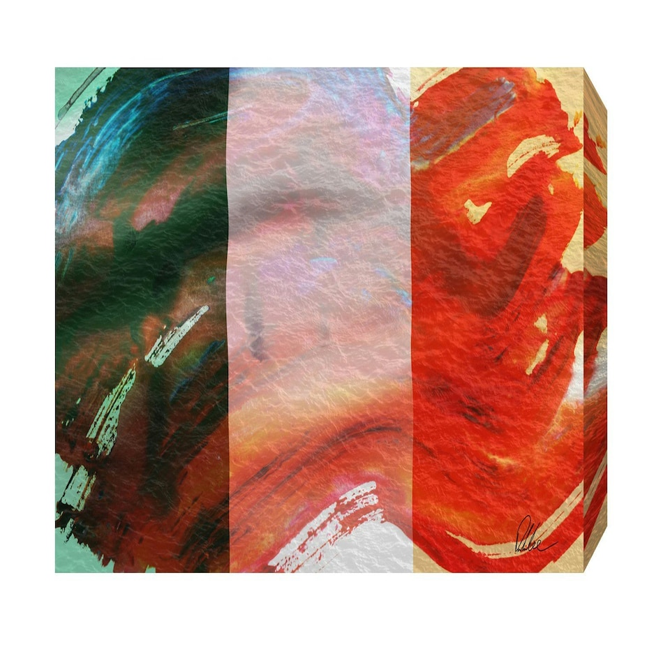 image 1 of Irish Flag (Canvas Print) 24" x 16"