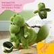 image 4 of AIYAPLAY Baby Rocking Horse w/ Safety Belt, 32 Songs, Wood Base, Hand Puppet