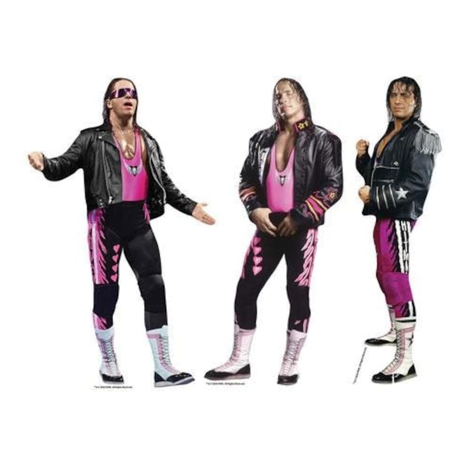 image 1 of Bret Hart WWE Shelf Table Top Cardboard Cutouts - Pack of 3