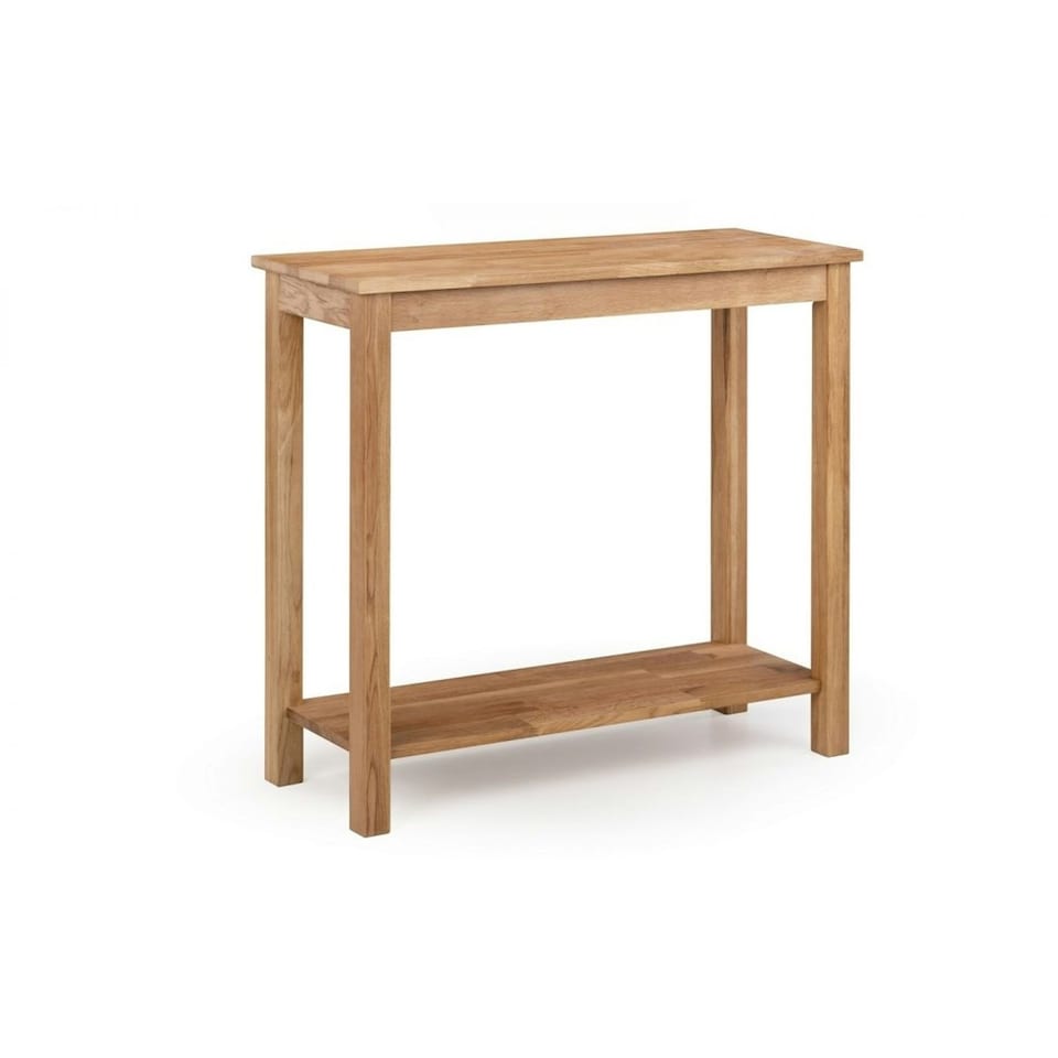 image 1 of Oiled Oak Console Table - 90cm | Brown | Brown