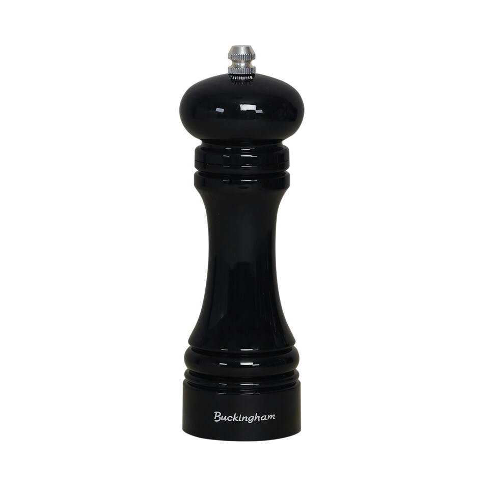 image 1 of Buckingham Black ABS Plastic Classic Salt / Pepper Mill