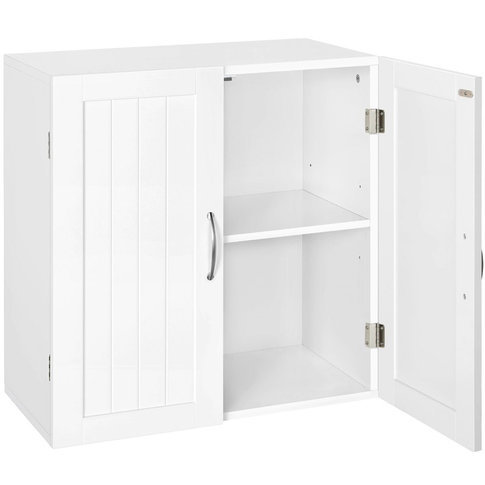 Yaheetech Wall Mount Cabinet with Adjustable Shelf | White