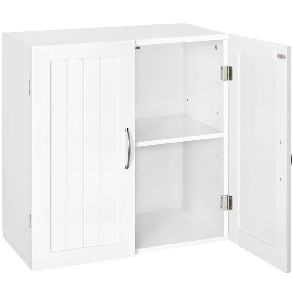 image 1 of Yaheetech Wall Mount Cabinet with Adjustable Shelf | White