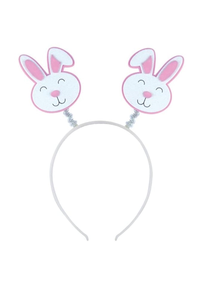 Easter Bunny Head Bopper Headband with Glitter