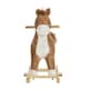 image 8 of HOMCOM Kids Plush Rocking Horse w/ Moving Mouth Tail Sounds 18-36 Months Brown