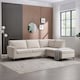 image 6 of Roma 4 Seater Fabric Corner Sofa | Cream | Beige | Three Seater