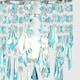 image 2 of ValueLights Ceiling Pendant Light Shade With Teal And Clear Acrylic Jewel Effect Droplets