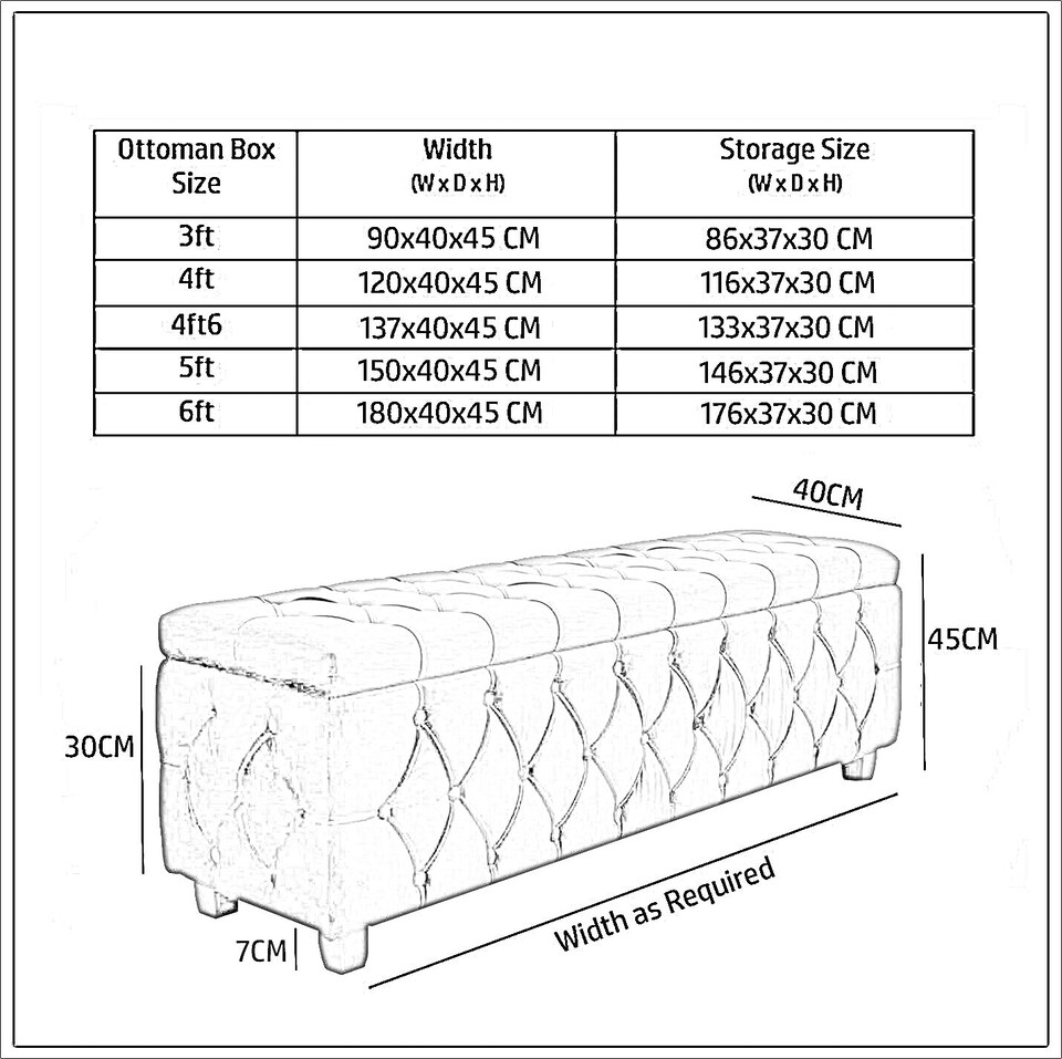 image 1 of 90cm Riga Ottoman Storage Box with Wooden Legs, Red Velvet Upholstered Chesterfield Storage Ottoman Box