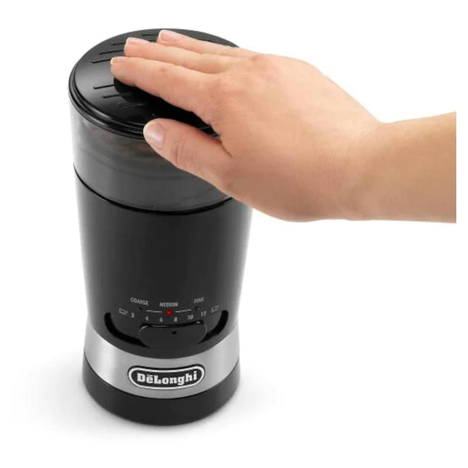 image 1 of De'Longhi Mill Coffee Grinder with 3 Grind Settings - KG210 Black