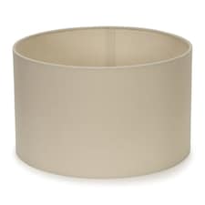 ValueLights Reni Pair Natural Fabric Small Drum Ceiling Shades