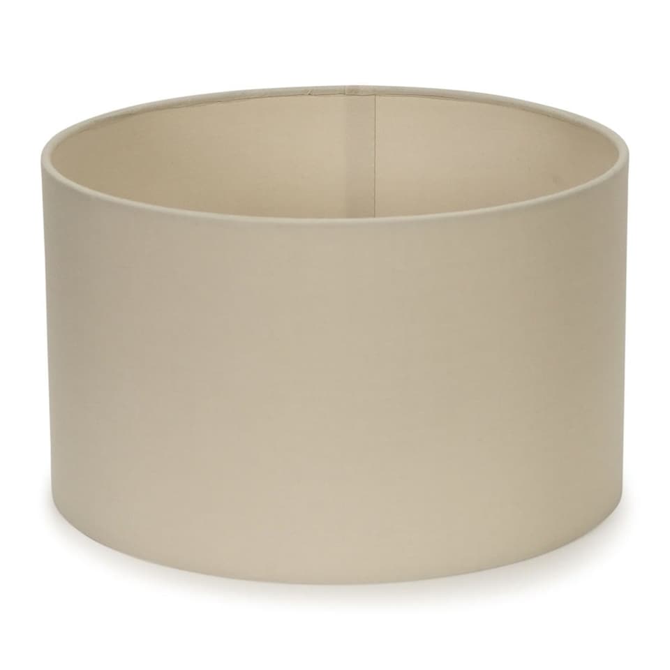 image 1 of ValueLights Reni Pair Natural Fabric Small Drum Ceiling Shades