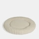 image 3 of OHS Ribbed Round Plush Plump Soft Warm Cosy Pet Dog Cat Cushioned Donut Bed Cream | M