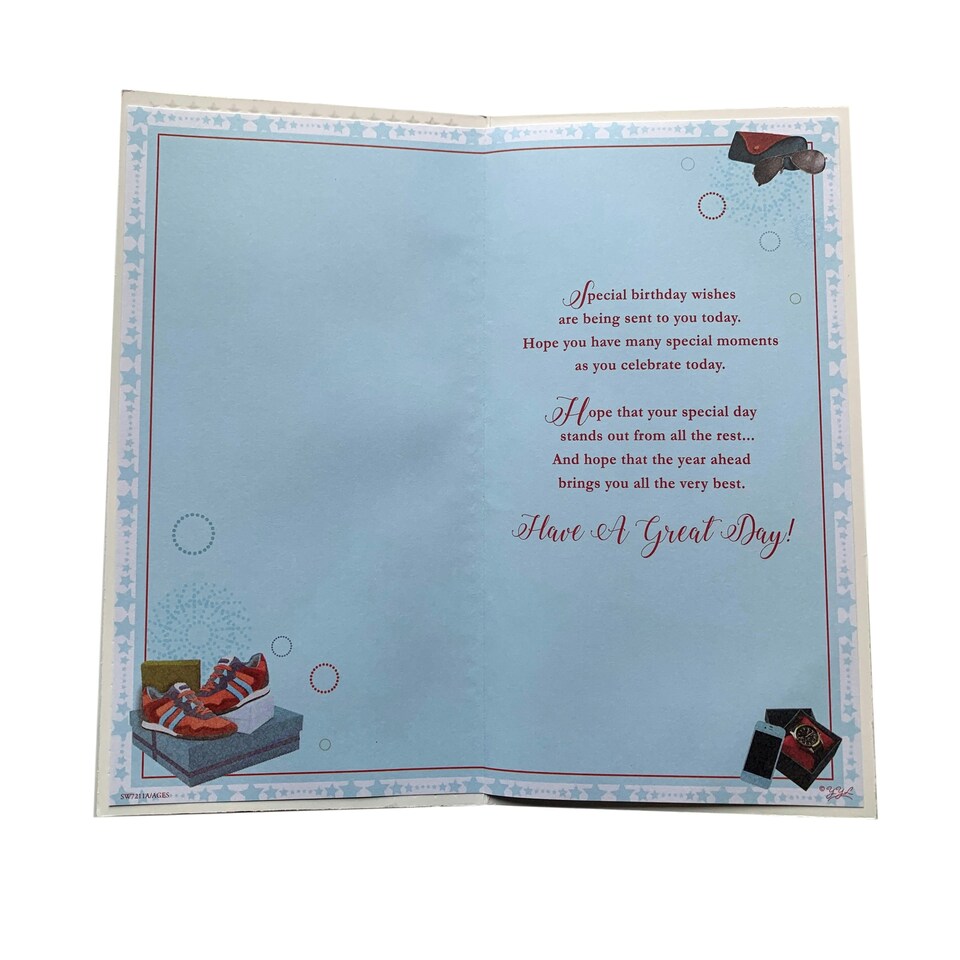 image 1 of You're 40 Today! Open Male Birthday Soft Whispers Card
