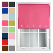 Cut to Size Blackout Roller Blind with Square Eyelets | Custom Fit Window Blind by Furnished
