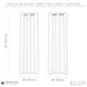 image 7 of Beige Eyelet Total Blackout Thermal Curtains - 46 x 63 Inch Drop - 2 Panel | Cream | One Size