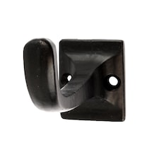Hammer & Tongs Square Back Curved Hook - W30mm x H45mm - Black
