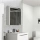 image 3 of Mirror Bathroom Cabinet 600mm Wide - White | White | White | 1