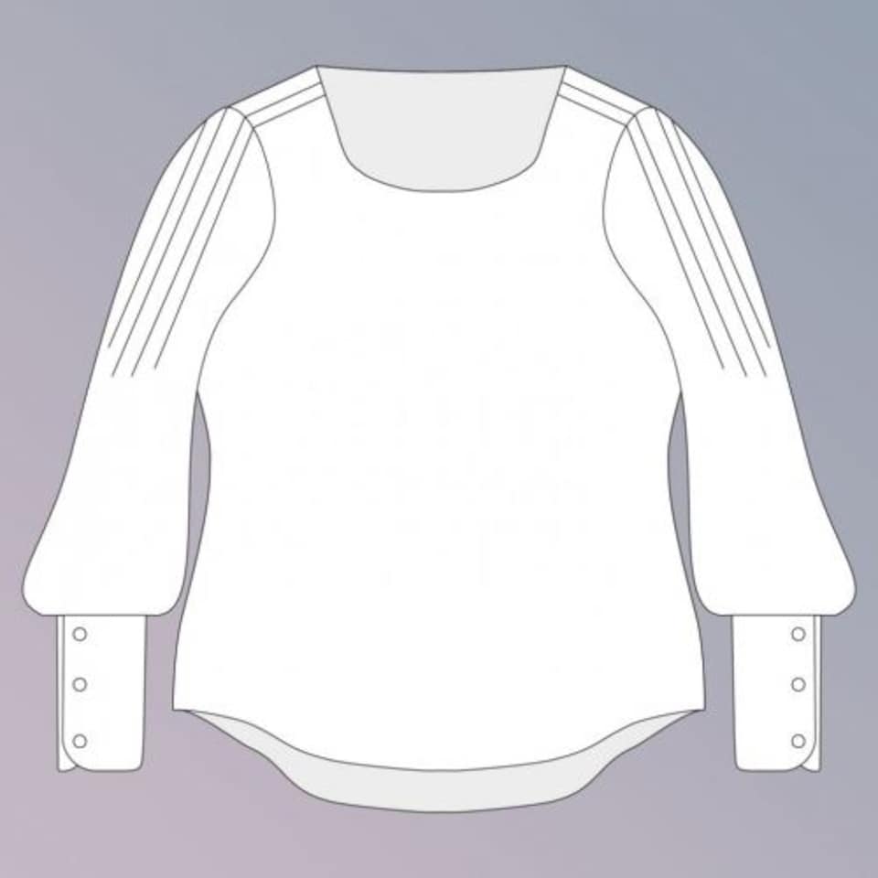 image 1 of Experimental Space Josie Blouse Paper Sewing Pattern – Women’s Top, Easy