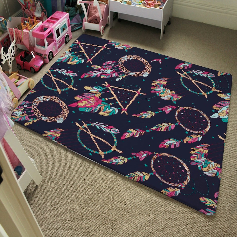 image 1 of Pattern with Different Dream Catcher Amulet (Rug) Multi | Medium: 80x150cm