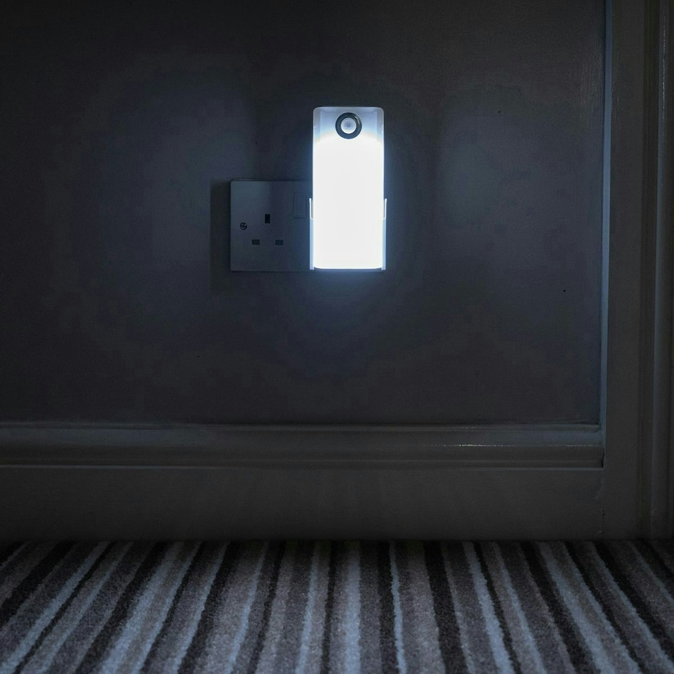 image 1 of Xtralite Duo Lux 3-in-1 Rechargeable LED Torch, Dual Nightlight with Motion Sensor and Dusk-to-Dawn Modes, and Automatic Power Failure Light