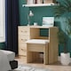 image 2 of Hampshire 3 Drawer Vanity in Nebraska Oak (Ready Assembled) | Brown | Nebraska Oak
