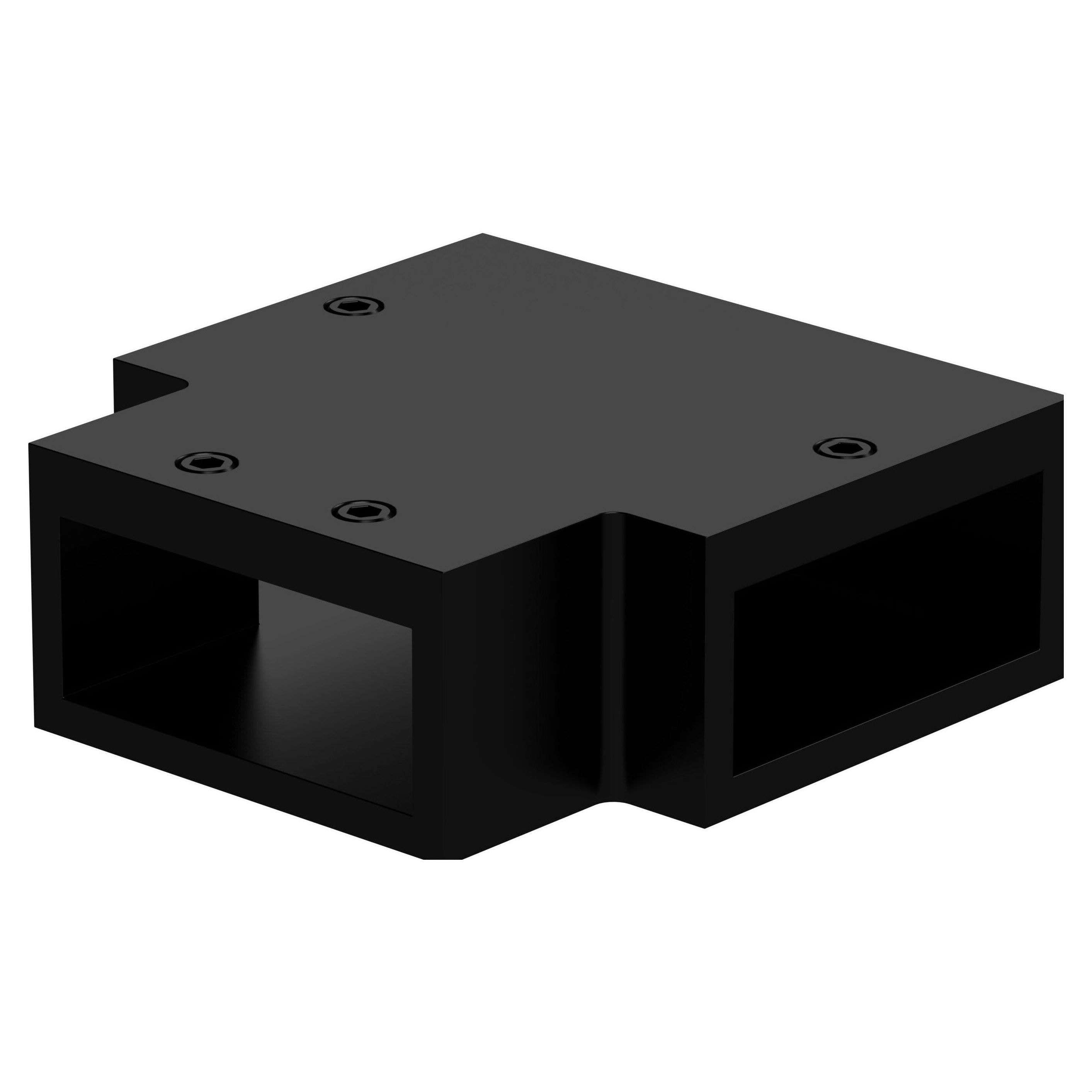 Balterley Wetroom T-Piece Connector for Support Bar in Black