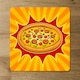 image 2 of Round pizza pop art retro (Placemat & Coaster Set)