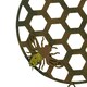 image 4 of Honeycomb Wind Chime Bee Bell Hanging Garden Yard Hex Decor Metal Wasp