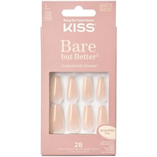 Kiss Bare But Better Nails Nude Drama (28 Nails & Adhesive 2g)