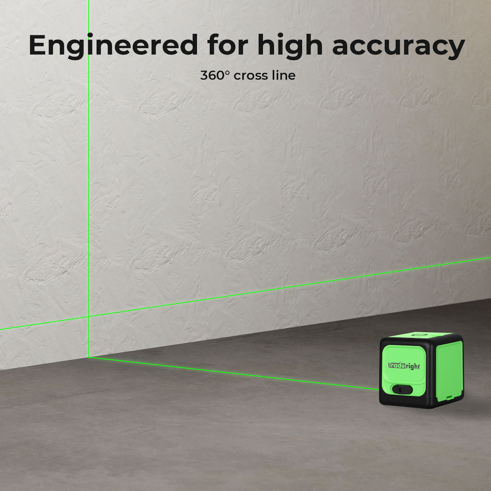 image 1 of Traderight 360 Degree Green Laser Level Self Leveling IP54 Water Resistant Tool