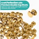 image 4 of 10mm Double Cap Rivets, Tubular Metal Studs for DIY Projects - 100pcs