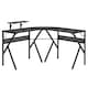 image 9 of HOMCOM Corner Gaming Desk with Monitor Stand Cup Holder Headphone Hook