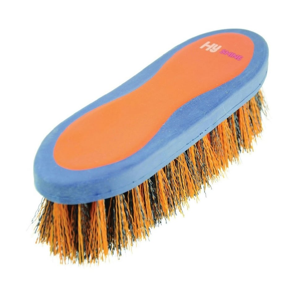 HySHINE Pro Groom Dandy Brush - Navy/Orange - One Size