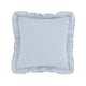 image 7 of Catherine Lansfield Lucie Floral Frill Blue Filled Cushion Blue | 45x45cm
