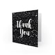 image 2 of Stars Pattern Typography Dark Thank You Card