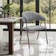 image 9 of Dining Chair Bedano - woven fabric, padded, 150 kg load capacity - Set of 4 Grey