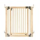 image 2 of Bettacare Wooden Multi Panel Flexible Pet Barrier, Natural Wood, up to 96cm Wide, Dog Barrier for Pets Dogs and Puppy Cream | Natural