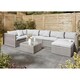 image 2 of 8 Seater Multifunction Flat Wicker Weave Garden Sofa Set