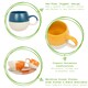 image 2 of Nicola Spring Dipped Stoneware Sphere Mugs - 340ml - 4 Colours Multi