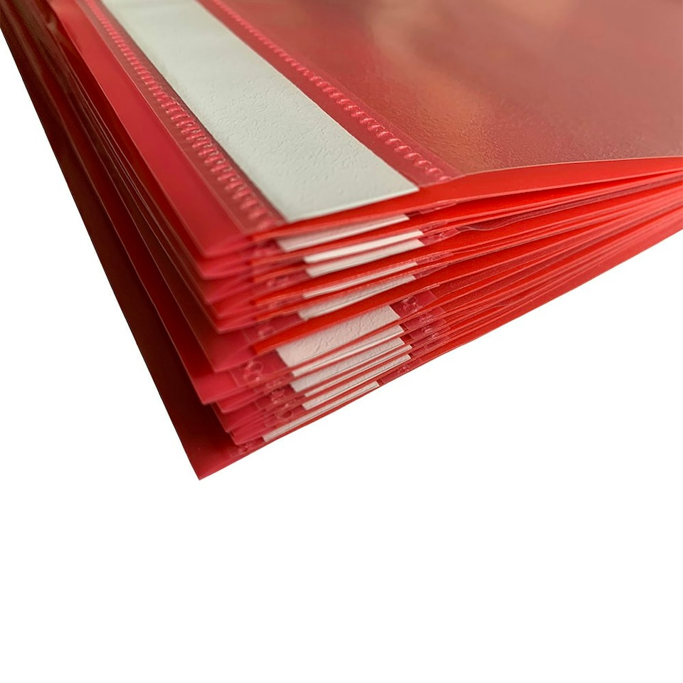 image 1 of Pack of 12 Red A4 Project Folders by Janrax