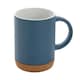 image 1 of XD Collection Cork Ceramic 280ml Mug - Blue/White - One Size