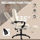 image 4 of Vinsetto Executive Home Office Chair High Back Recliner, with Foot Rest, Cream