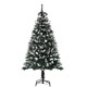 image 1 of HOMCOM 5FT Artificial Snow-Dipped Christmas Tree Xmas Decor w/ Berries Stand