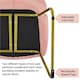 image 6 of Yaheetech Flower Shape Velvet Armchair with Golden Metal Legs