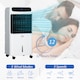 image 4 of HOMCOM Mobile Air Cooler, 12L Tank Evaporative Ice Cooling Fan Water Conditioner Humidifier Unit with 3 Modes, 3 Speed, Remote, Timer, Oscillating for Home Bedroom