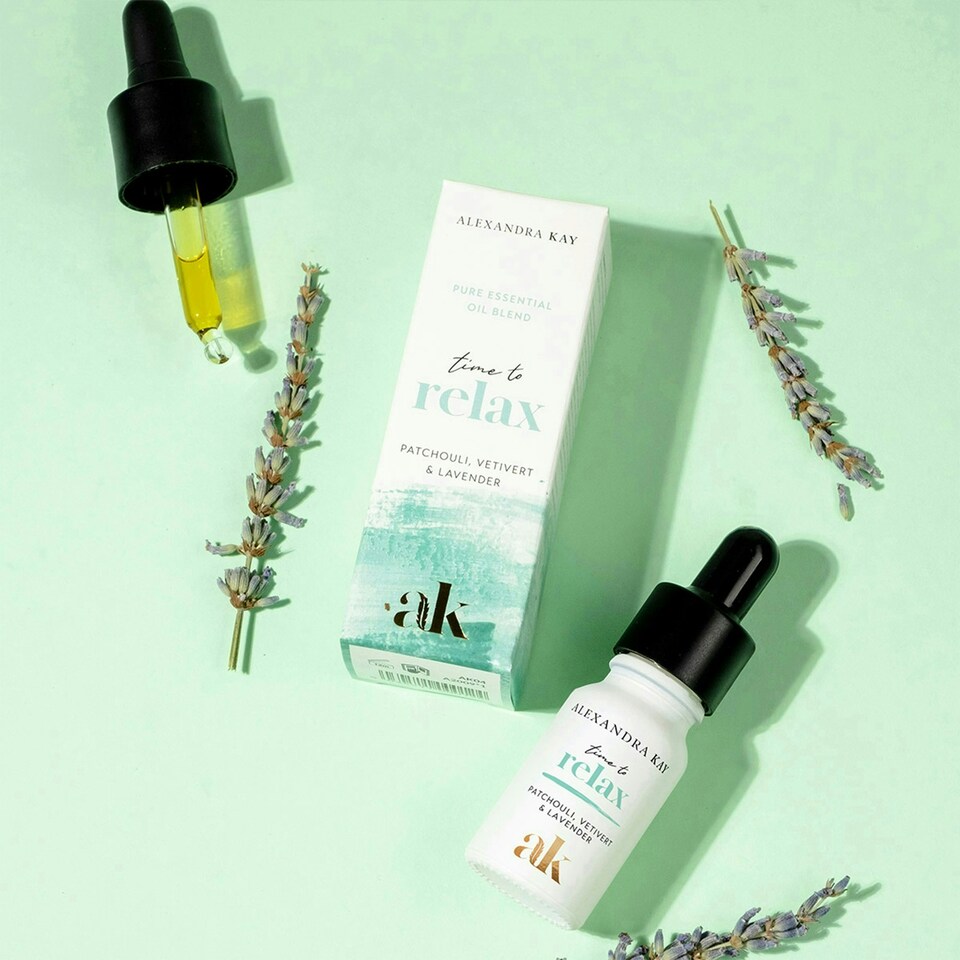image 1 of Green People Alexandra Kay Time to Relax Essential Oil Blend - Calming Patchouli Aromatherapy - Vegan, Cruelty Free, 10ml