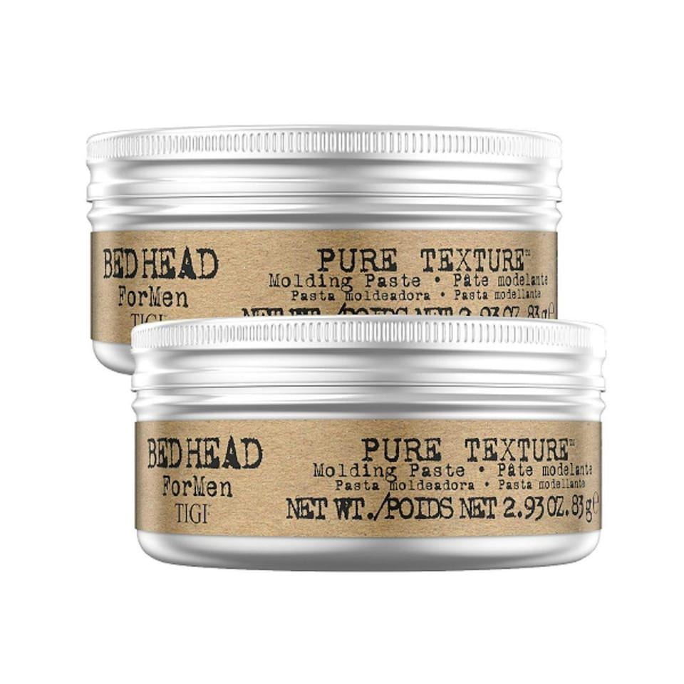 image 1 of Bed Head for Men by TIGI Pure Texture Mens Hair Paste for Firm Hold 83g, 2pk