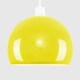 image 2 of ValueLights Pair Of Mini Retro Gloss Yellow Arco Style Dome Ceiling Pendant Light Shades