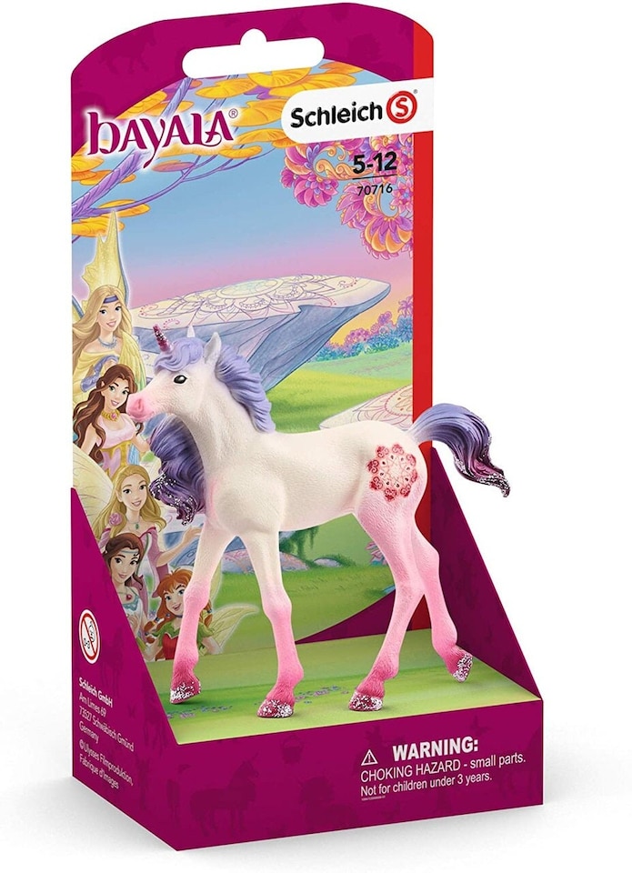 image 1 of Schleich Bayala Mandala Unicorn Foal Figure